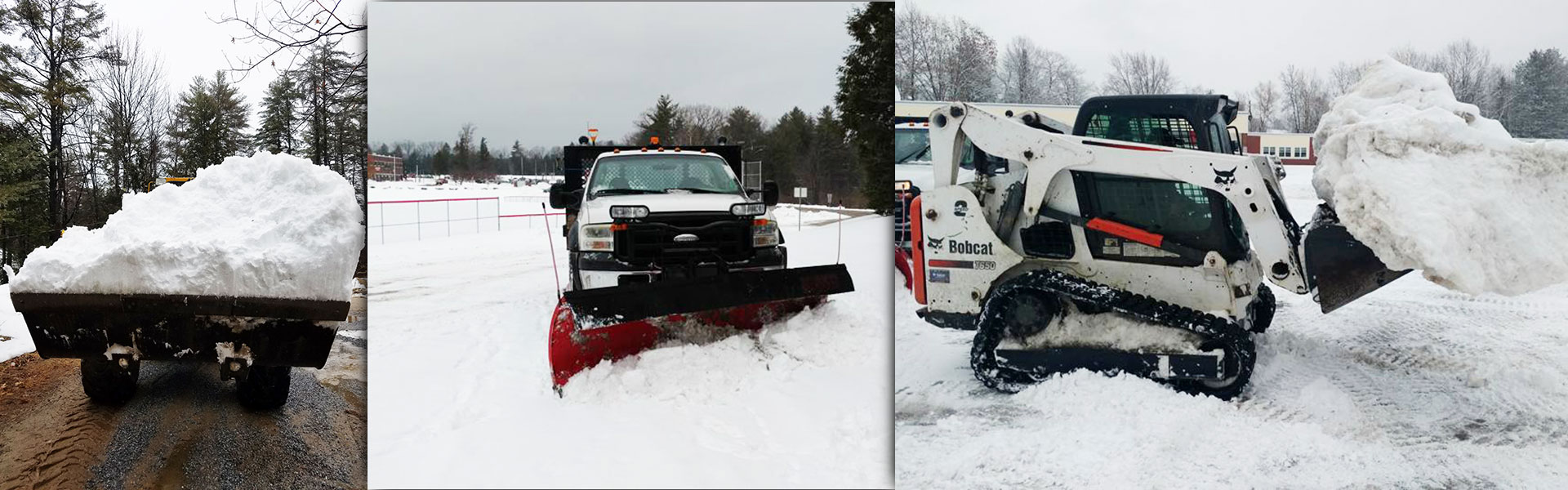 Snow Plowing and Snow Removal (Commercial Only). Located in Hillsborough and Windsor, New Hampshire.